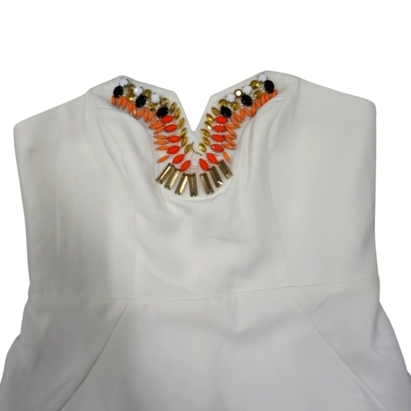 Revolve - Crystallized Mini Dress in White by Lumier x Revolve  sz Sm NWT - Picture 4 of 13